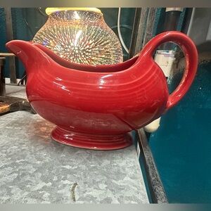 Fiesta Red Ceramic Gravy Boat